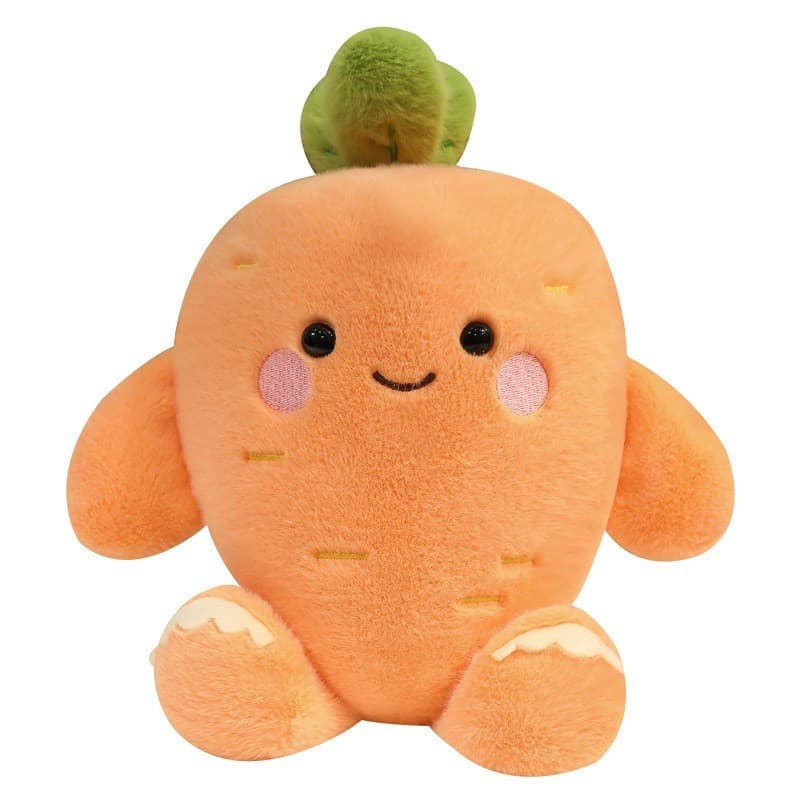 Bonito dos desenhos animados expressão cenoura travesseiro brinquedo de pelúcia boneca cenoura casa travesseiro almofada