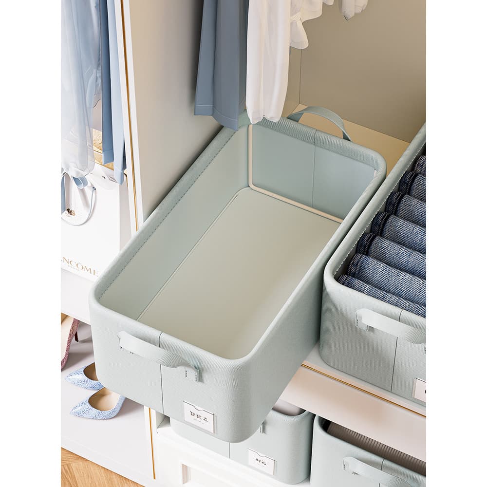 Caixa de armazenamento de roupas de guarda-roupa de grande capacidade roupas domésticas calças armazenamento organizar c