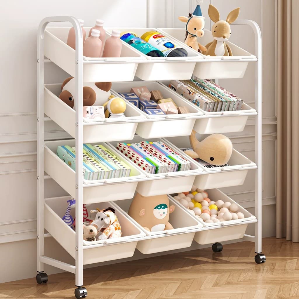Rack Resistente Grande Espaço Organizador Multiuso Armazena Brinquedos Roupas Artigos Domésticos