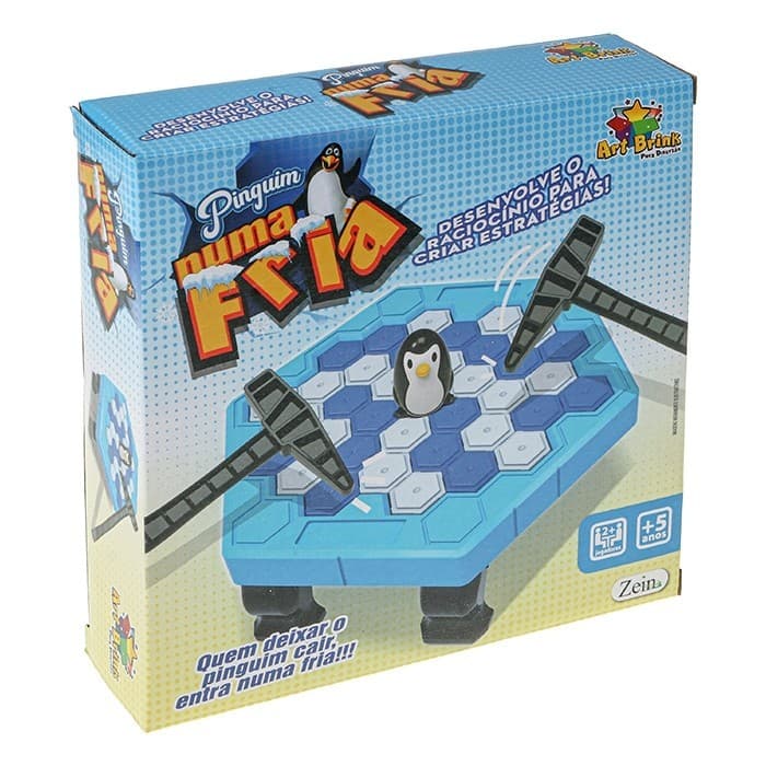 Brinquendo Jogo de Mesa Interativo Quebra Gelo Pinguim Grande