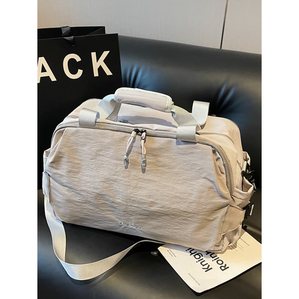Bolsa de viagem de curta distância feminina grande capacidade expansível passeio saco de bagagem de viagem feminino leve