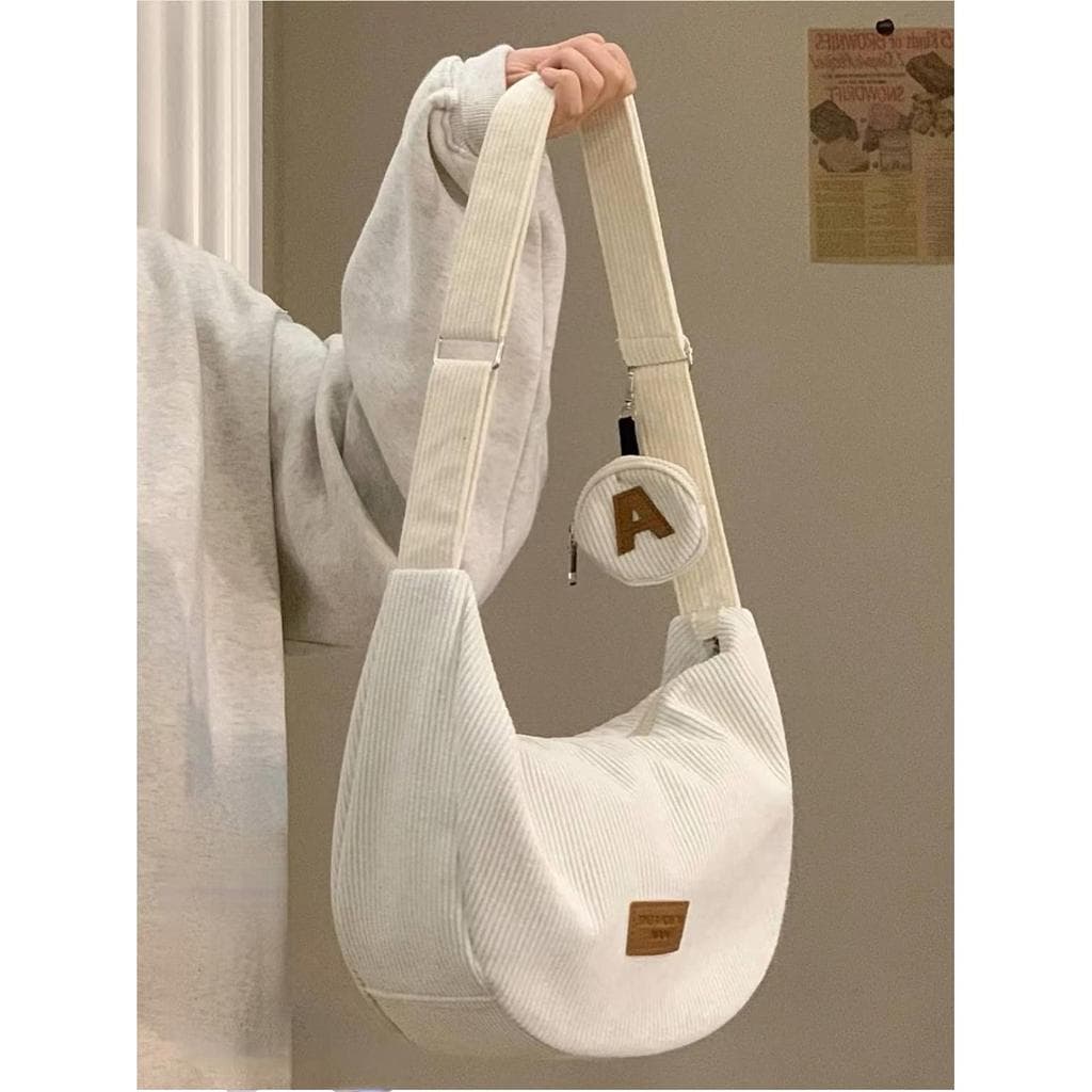 Ins outono inverno estudante veludo saco feminino 2022 novo estilo Commuter bolinho saco Casual All-Match grande capacid