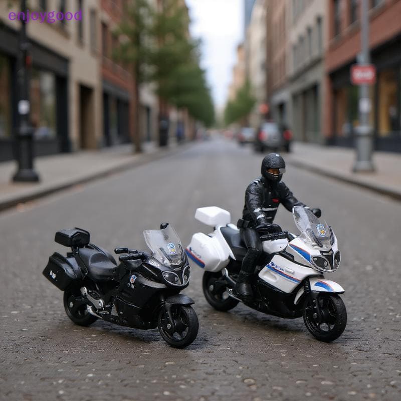 1/64 Liga Em Miniatura Modelo De Motocicleta Segurança Pública Móveis Especiais Da Polícia Para Exibição Presente Aniver