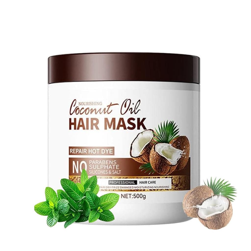Máscara Capilar de Colágeno de Grande Capacidade, Nutritiva para Cabelos Secos, Alisa o Frizz e Restaura a Hidratação e