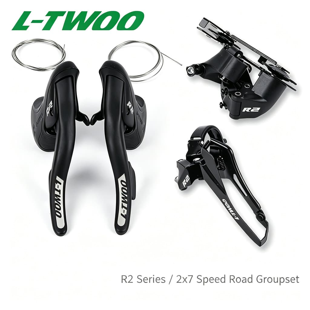 LTWOO R2 Bicicleta De Estrada 2x7 Velocidade 14S Shifter Groupset Barra Curva Alavancas Freio Desviador Kit