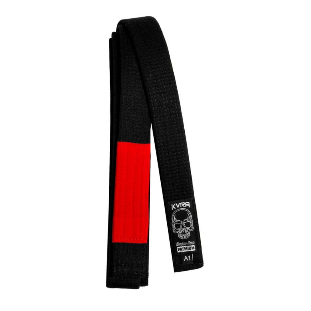 Faixa de Jiu Jitsu KVRA Premium Preta