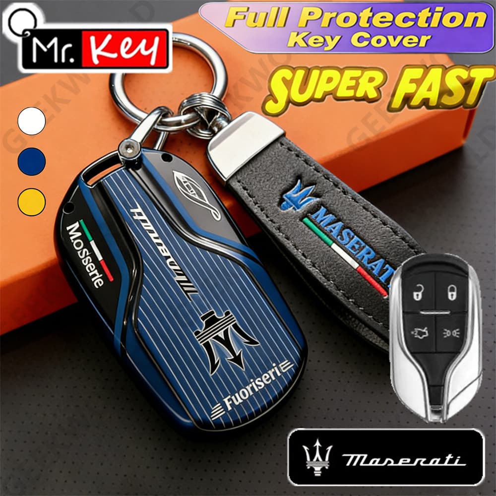 [Mr.Key] Capa De Chave De Luxo Maserati Para Ghibli , Quattroporte , Levante , MC20 | Edição Mansory Fuoriserie
