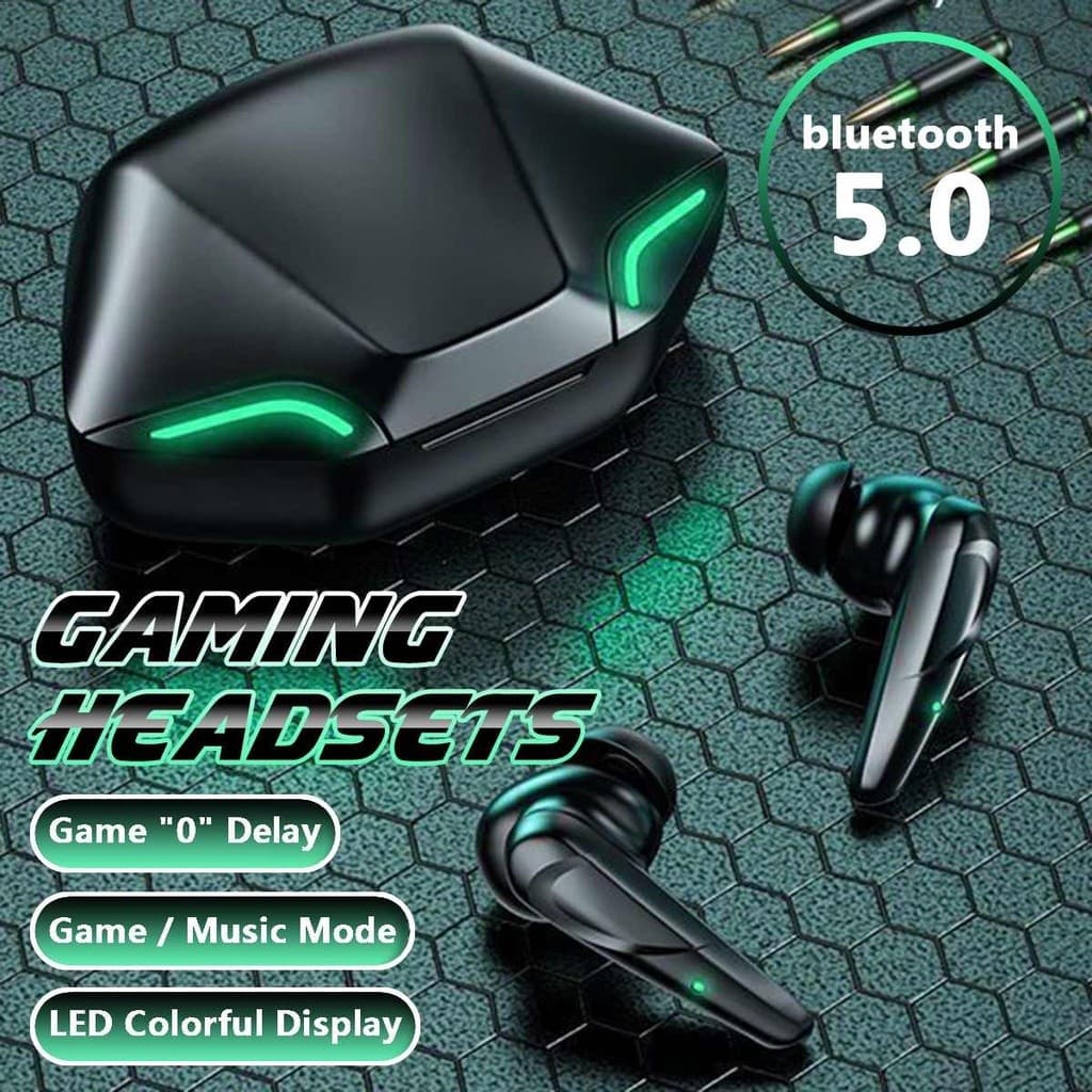 G11 Fones De Ouvido TWS Sem Fio Bluetooth Esportes Redução Ruído Gamer Alta Fidelidade 9D Estéreo Jogos Baixa Latência