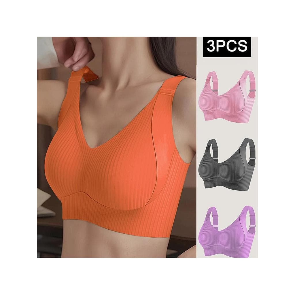 Ajustável sem costura esportes roupa interior feminina sem fio reunião levantamento evitar flacidez verão estilo fino re
