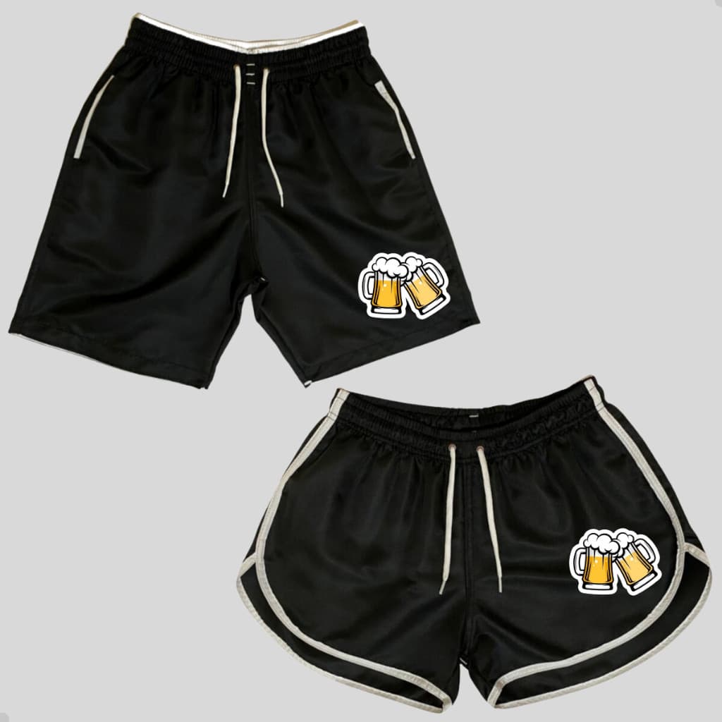 Conjunto Verão Shorts prai para Casais Combinando Bermudas de Casal Mozão Namorados