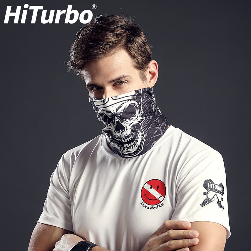Hiturbo hiturbo protetor solar lenço esportivo babador protetor solar ao ar livre lenço facial masculino variedade cicli