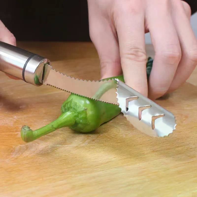 Novo aço inoxidável removedor de núcleo de pimenta removedor de núcleo de pimenta removedor de pimenta removedor de núcl