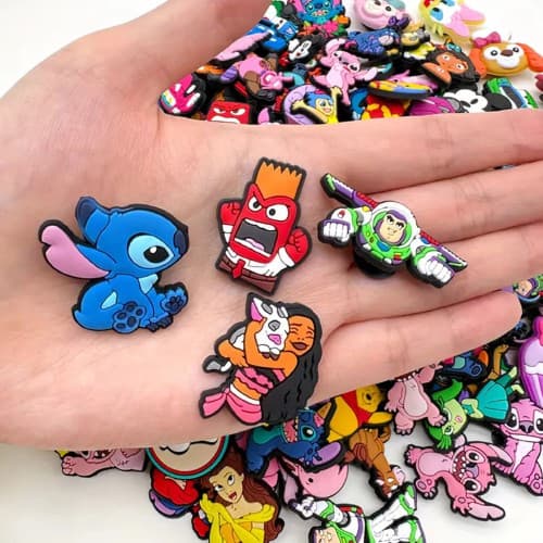 Conjunto de Decoração para Sapatos – Personagens de Desenhos Animados |     PVC de alta qualidade |     Adequado para