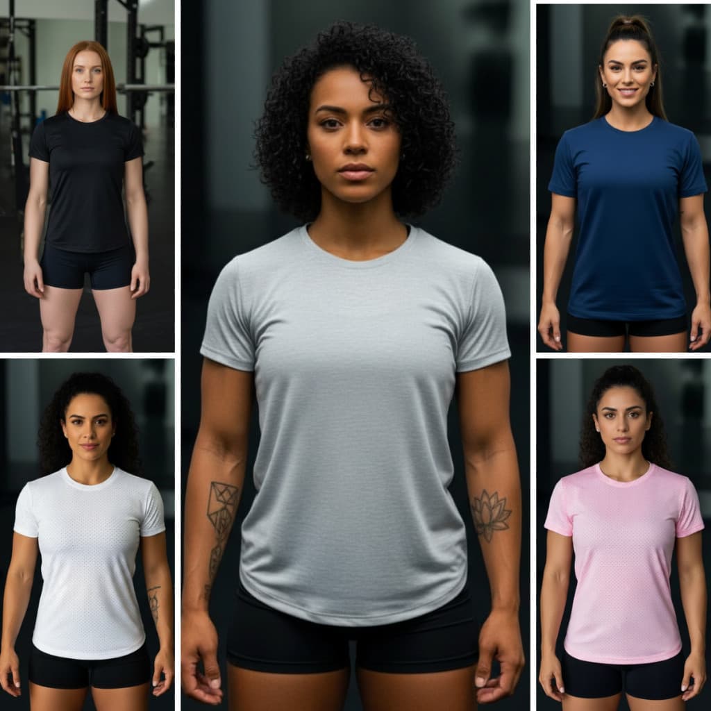 Kit 3 Camisetas Femininas Dry Fit Energia em Movimento – Esporte e Academia
