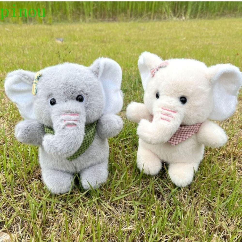Boneca De Pelúcia De Elefante PINOU , Brinquedo Abraço De Orelha Grande De Algodão PP , Cachecol Fofo E Confortável