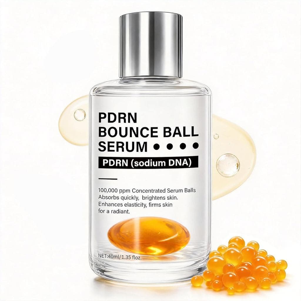 Sérum Facial Hidratante com PDRN de Salmão e Ácido Hialurônico, Peptídeos de Colágeno para Antienvelhecimento, Firmeza d