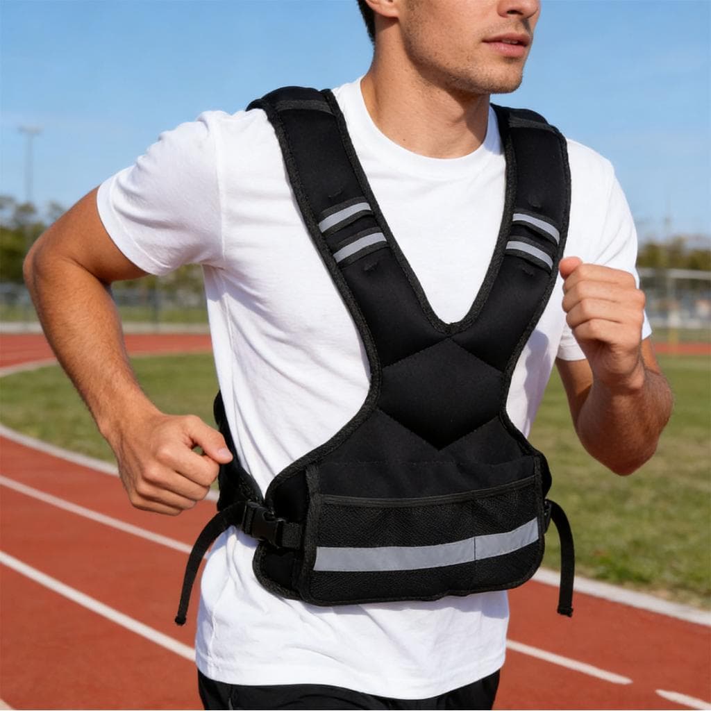 outdoor_sports.br Colete ponderado ajustável para treino, corrida, treinamento de força, fitness, neoprene respirável,