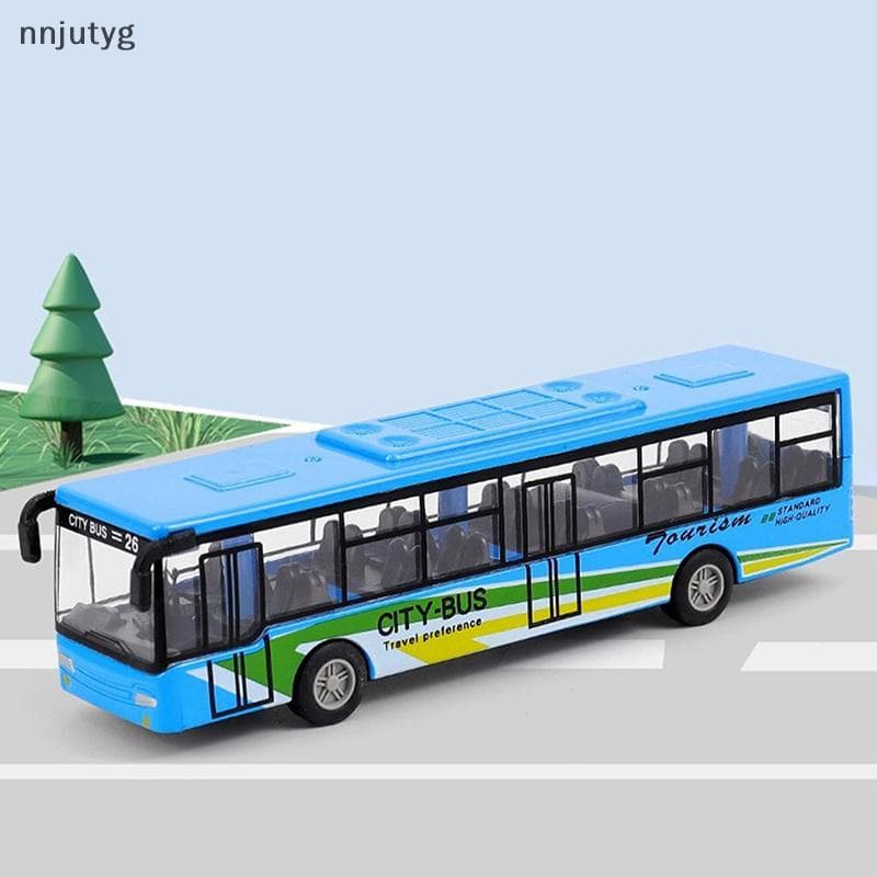 Carro De Liga 15Cm Modelo De Ônibus Diecast Duplo-Pull Ba Veículo Brinquedo Das Crianças Para Meninos Meninas Presentes