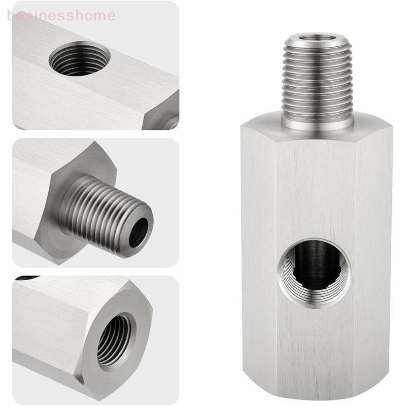 < busines > Sensor De Pressão De Óleo Tee 1/8 " NPT Fêmea Para M12 M10 M14 8NPT 4NPT Conector Medidor De Linha De Alimen