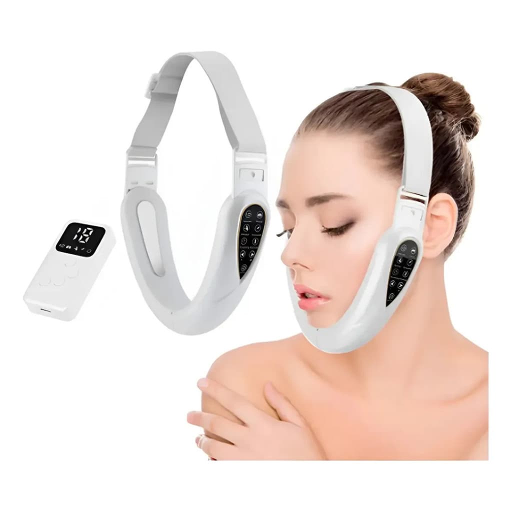 Aparelho Massagem Facial EMS V Face Anti Papada bivolt