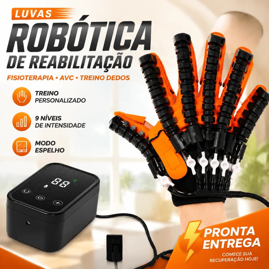Luvas Robótica De Reabilitação Fisioterapia AVC Treino Dedos