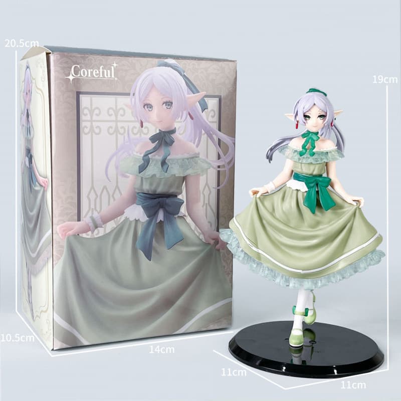 19cm Sousou No Frieren Anime Figura Frierenren Vestido Modelo Série Computador Caso Ornamento Janela Exibição Brinquedo