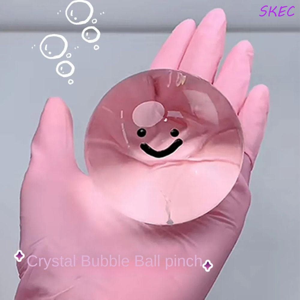 SKEC Bola De Água Beliscar Brinquedo , Cristal TPR Sólida Transparente , Espremendo Acne Criativo Bolha