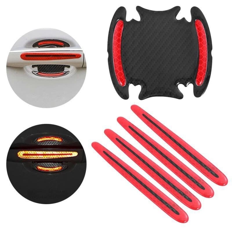 [Estilo Moderno e Seguro] Car door cup reflective film/Adesivo Refletivo/Carro/Película de Carbono/Proteção para Porta