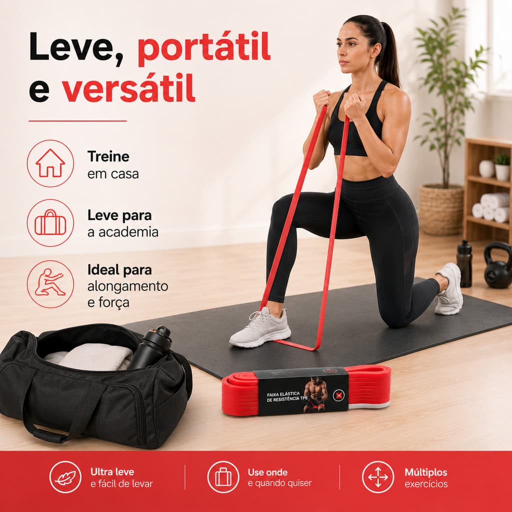 Faixa De Resistência TPE Loop Para Academia Alongamento Muscular