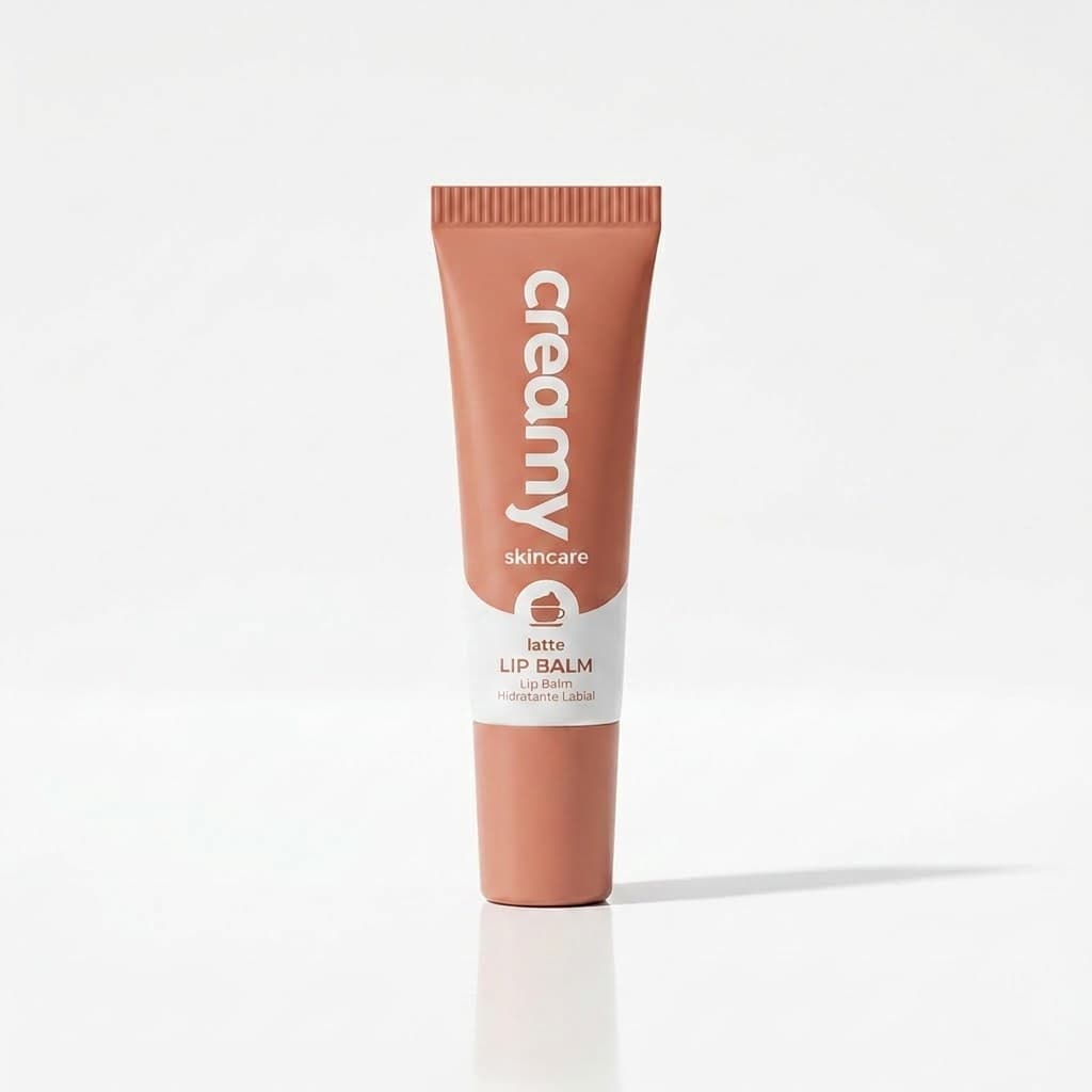 Hidratante Labial Lip Balm Creamy Latte The Coffee Peptídeos Volumizador Nude Com Brilho Regeneração