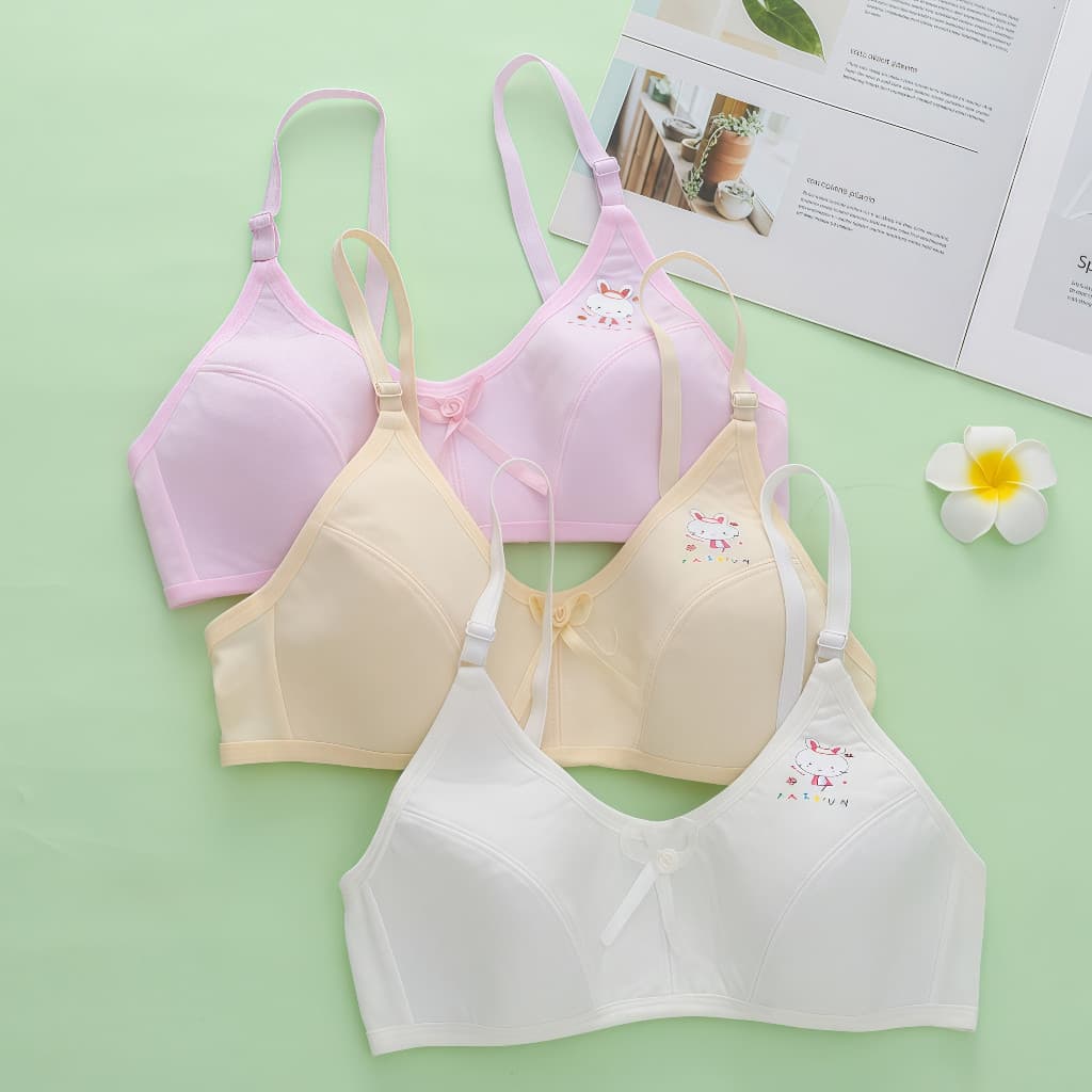 Sutiã Anti-Peering Para Meninas Adolescentes De 9 A 15 Anos , Camisola De Algodão , Roupa Íntima Ajustável