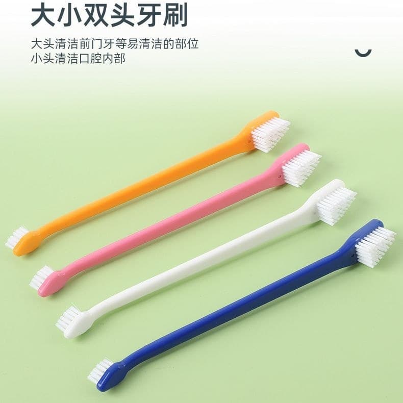Escova de dentes para animais de estimação, escova de dentes para limpeza de dentes para cães e gatos, suprimentos para