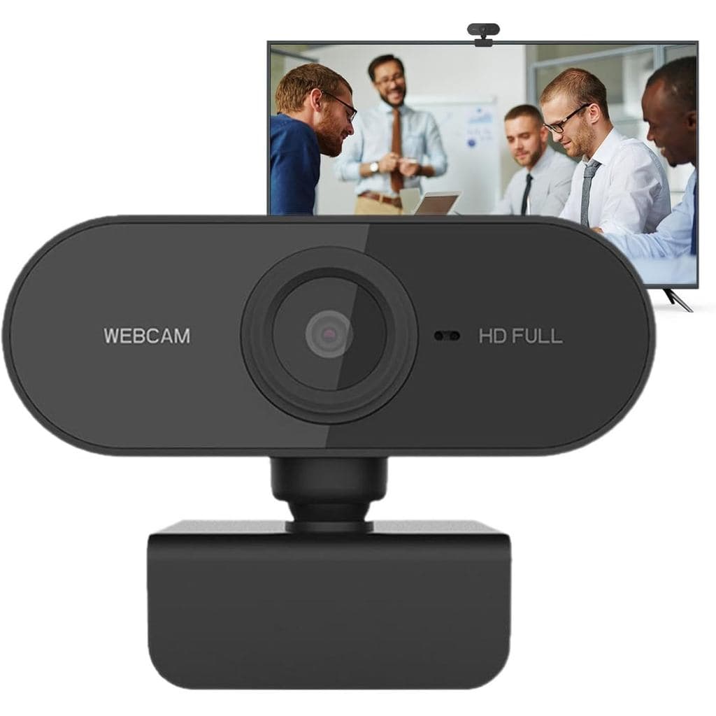 Câmera de Computador-Webcam para Computador de Mesa, Acessórios de Proteção em Resina Sólida | Webcam USB Ajustável 360°