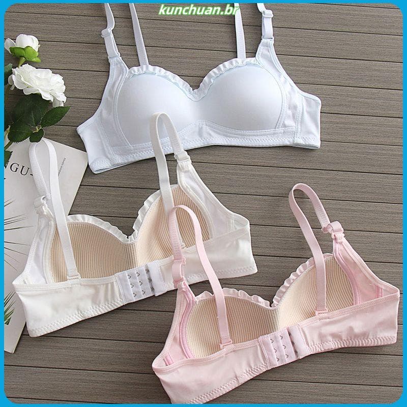 Estudantes do ensino médio roupa interior feminina bonito seios pequenos reunindo Push-Up desenvolvimento seios grandes