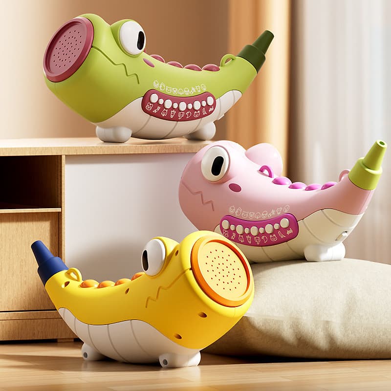 Trombeta de Sons de Animais - Brinquedo Infantil com 30 Efeitos Sonoros, Apito Simulando Sons de Animais, Instru