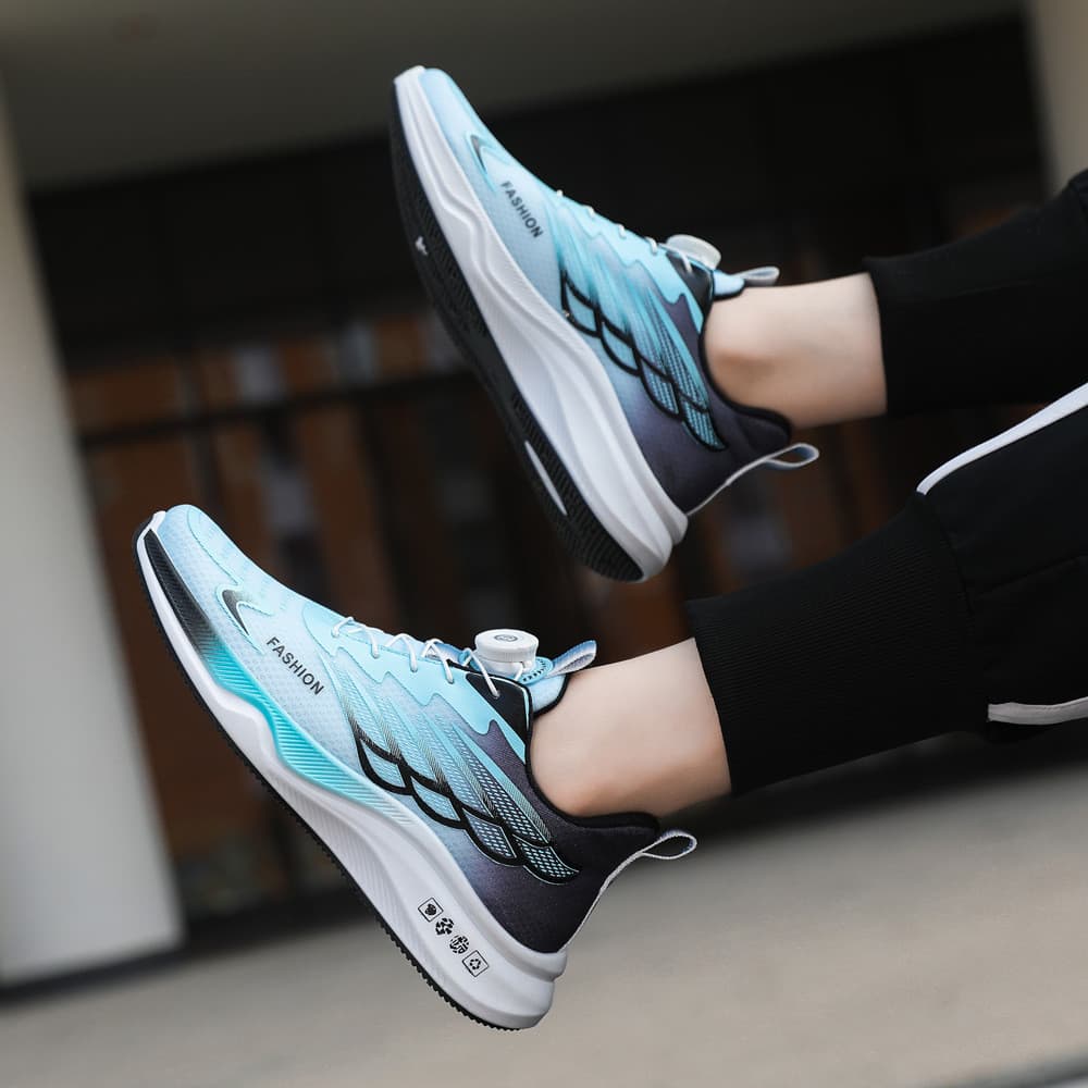 Sapatos masculinos de tamanho grande com fivela giratória, sapatos de aumento de sola grossa