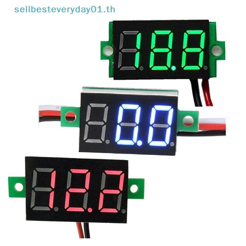 & Sellbest Mini 0.36 Polegada DC4.5V-30V Digital Vermelho Verde Azul LED Painel Medidor De Tensão Voltímetro Tester De M