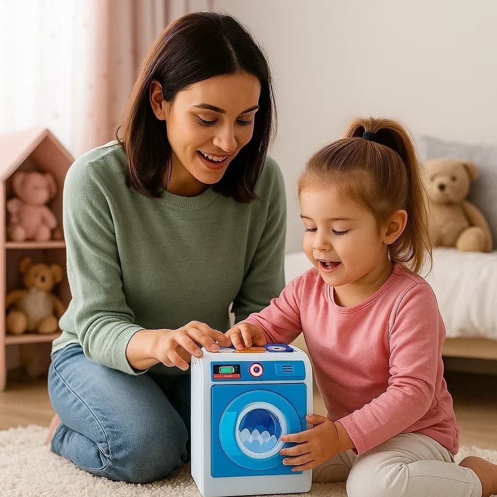 Brinquedo Máquina Lavar Roupa Boneca Casinha Secadora Menina Criança Presente Oferta