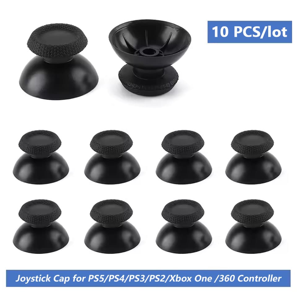 10 Pçs Substituição Analógico Para PS5 PS4 PS3 PS2 Controlador Polegar Varas XBOX Um/360 Joystick Tampas Peças De Reparo