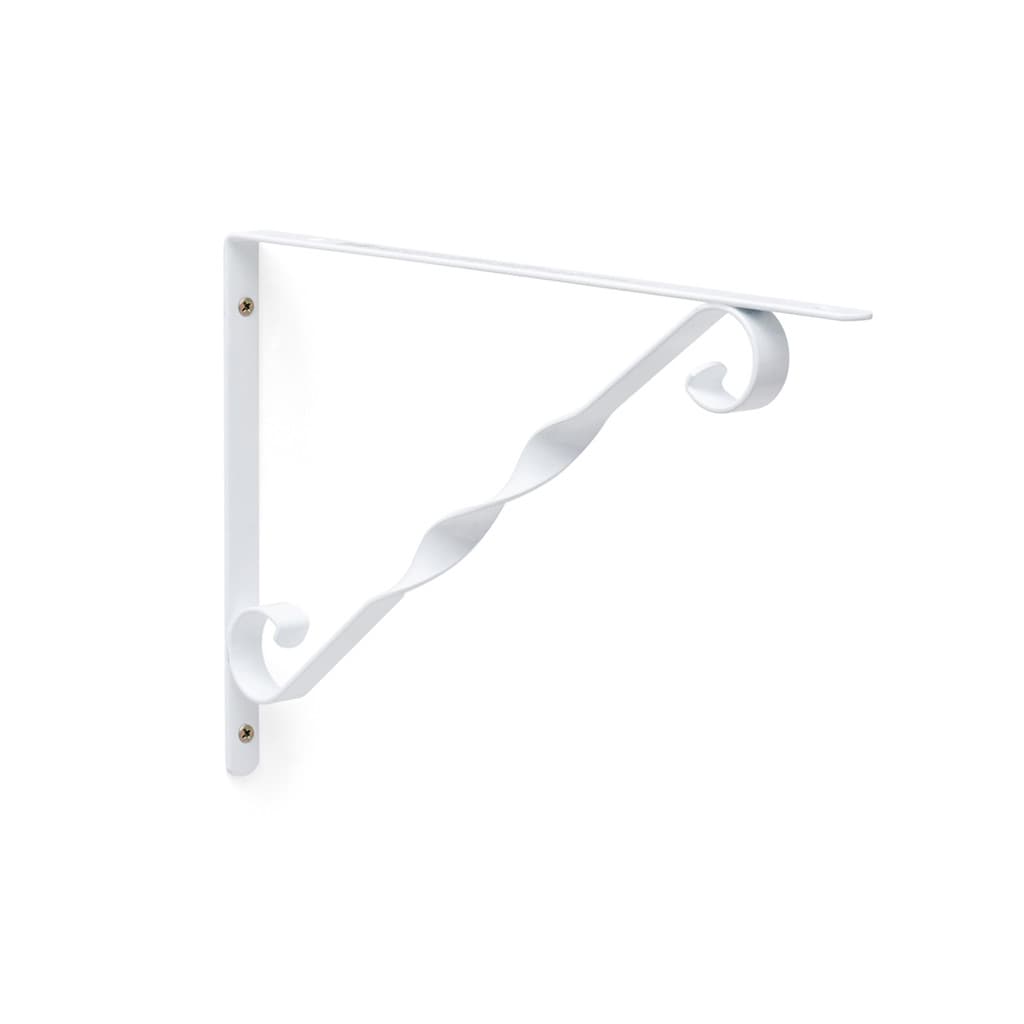 Kit 4X Suporte Decorado Mão Francesa Para Prateleira 30 Cm Branco