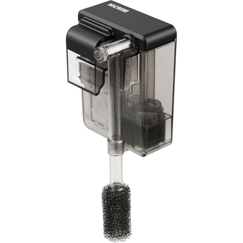 Filtro Slim para Aquário NICREW, Filtros Silenciosos para Aquários de até 5 Galões, Fluxo Ajustável, 42 GPH, 3W
