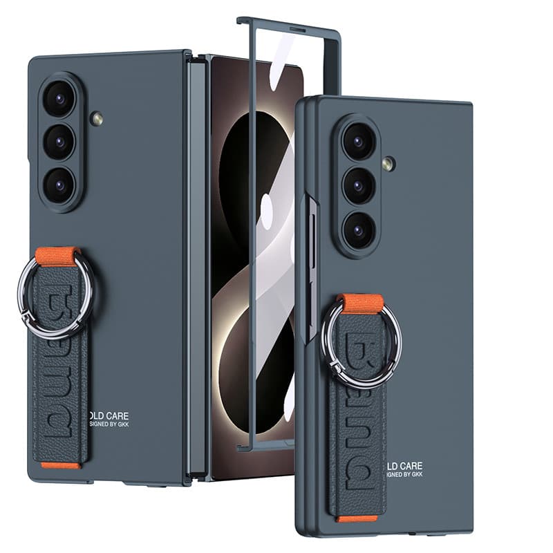 Capa Protetora De Filme Com Alça De Pulso Elástica Para Samsung Galaxy Z Fold 8 Ultra Fold8 5G À Prova De Choque De Tela
