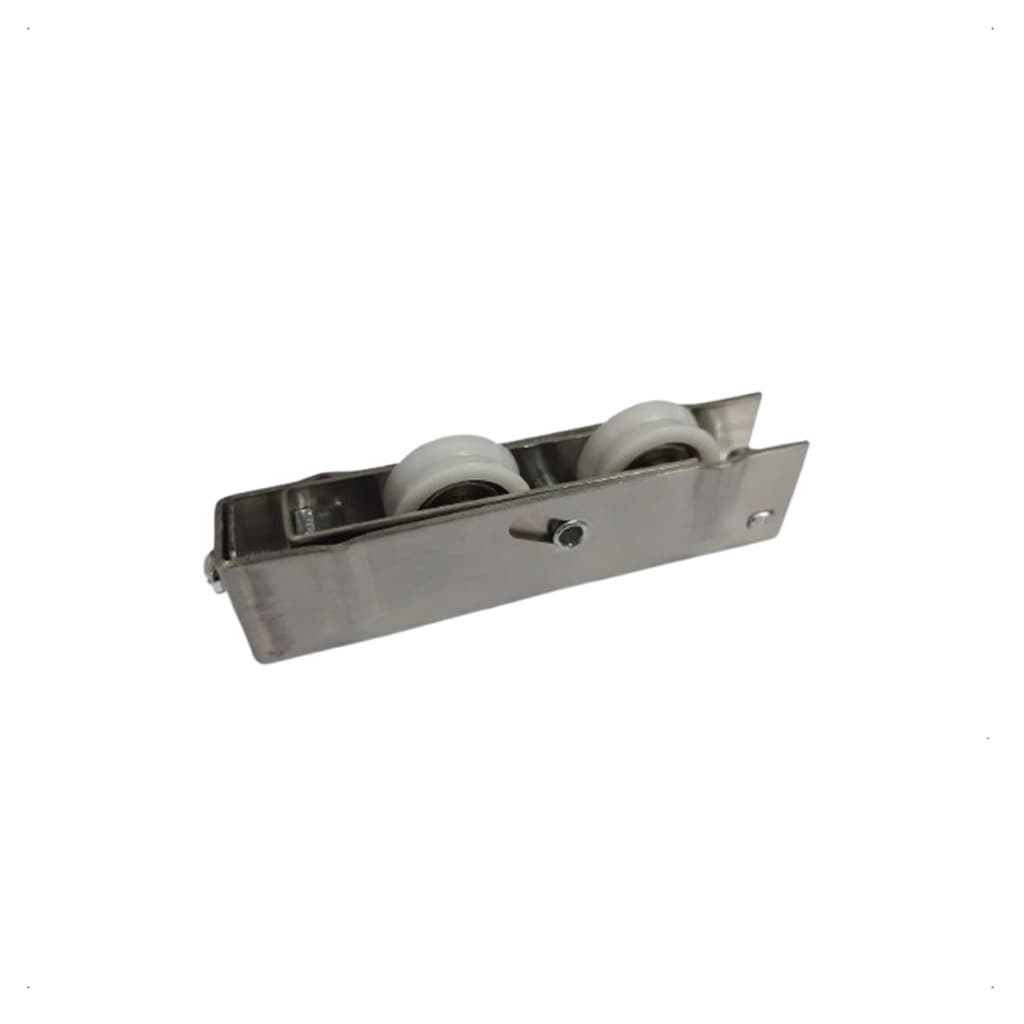 Roldana Dupla Para Porta Esquadria De Correr Alumínio LInha 25 Suprema Trilho V 150kg