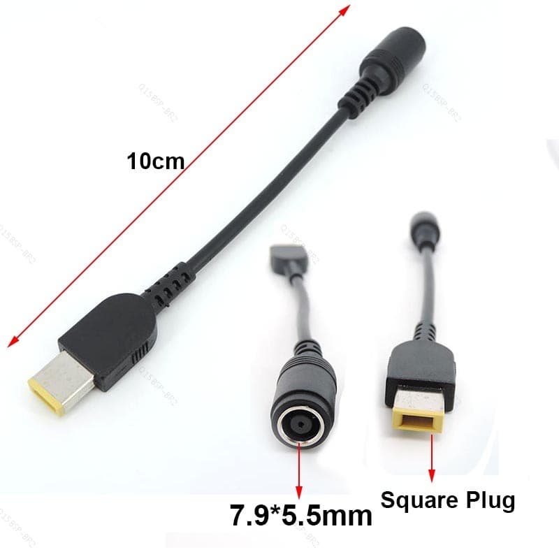 10cm 7.9 * 5.5mm Jack Redondo Para Quadrado Plug Final Adaptador Pigtail Carregador Conversor De Energia Cabo De Convers