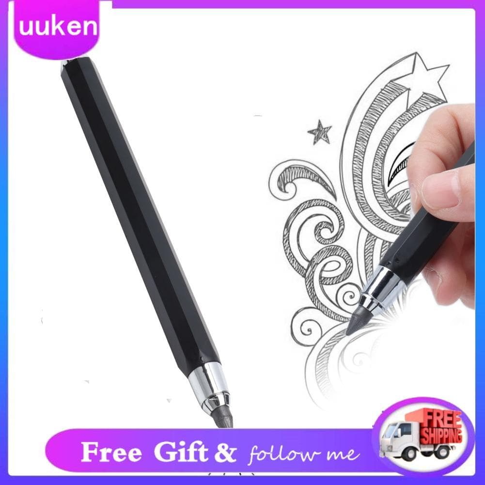 Uukendh Fdit Caneta Ativa Tamanho de Recarga de Lápis Automático 5.6Mm Atividade Cor de Aço Metal Coloração Steelware