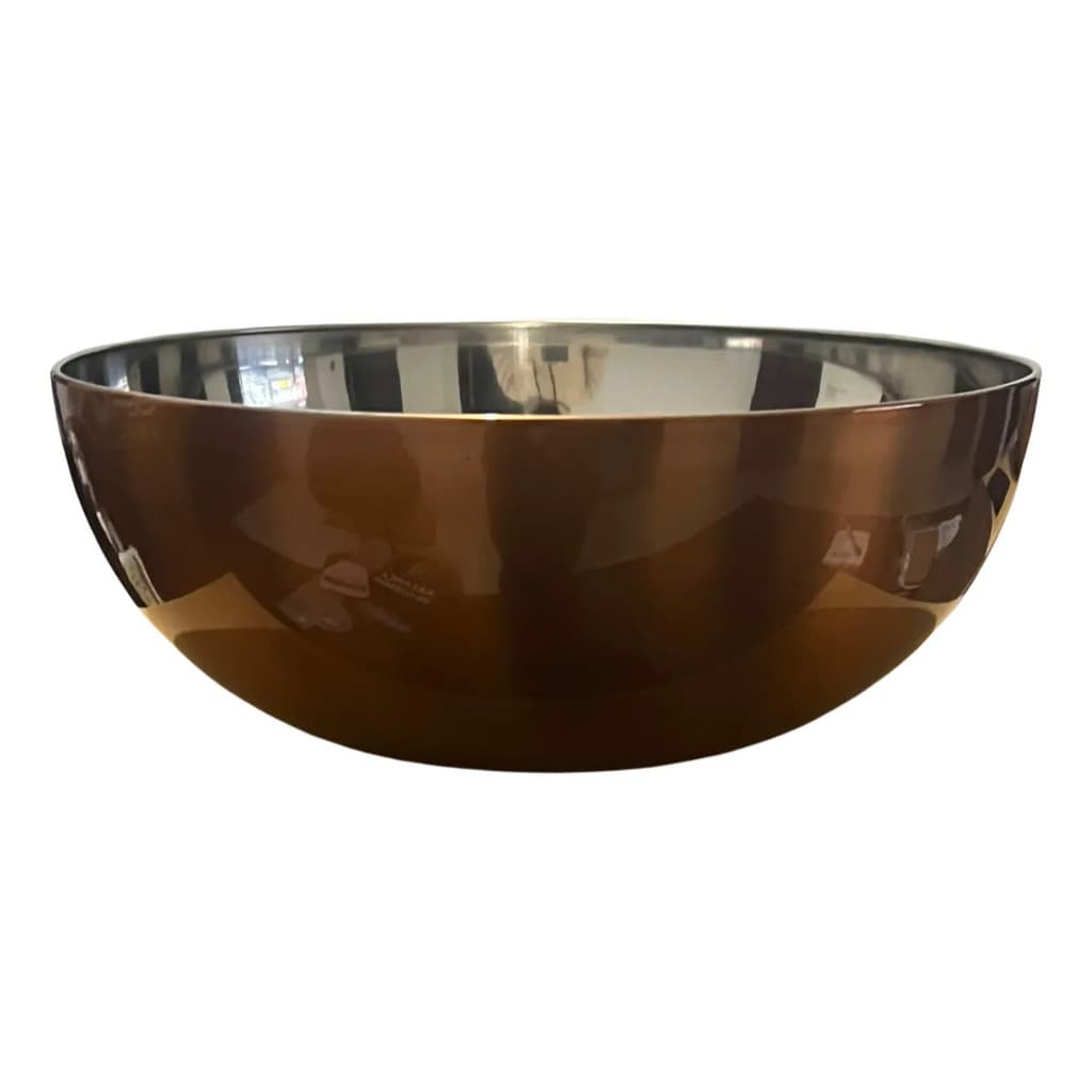 Tigela Bacia Salada Maionese Frutas Bowl De Aço Inox Cor Cobre 28 Cm Para Cozinha