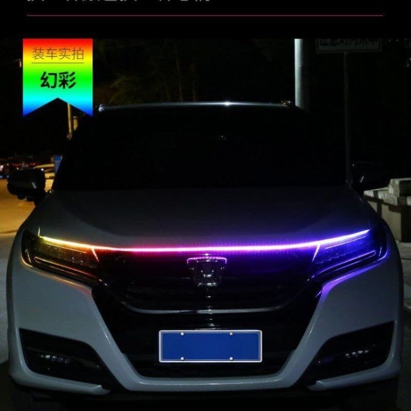 Iniciar a digitalização e virar a luz da tampa do carro led luz de circulação diurna modificado letreiro Streamer atravé