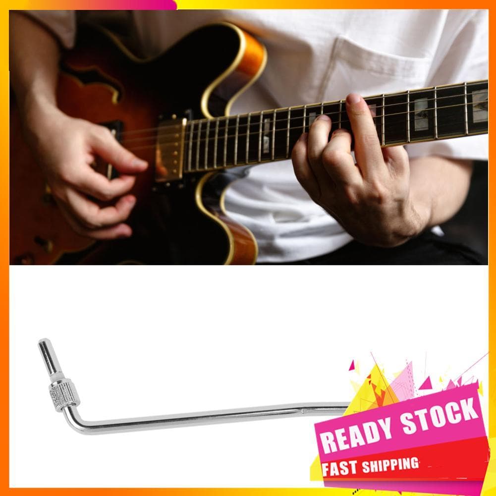 Gfgfgfgg Guitarra elétrica tremolo braço barra estável de metal universal impressionante para tocar (prata)