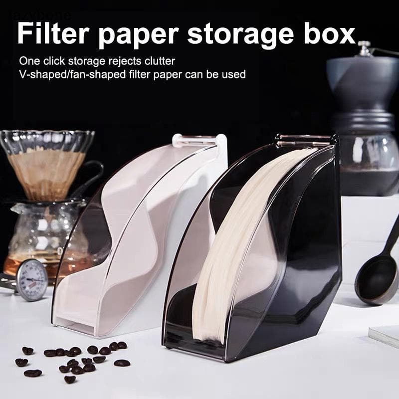 100 Unidades De Papel De Filtro De Café V01 V02 Não Com Caixa Acrílica Antipoeira