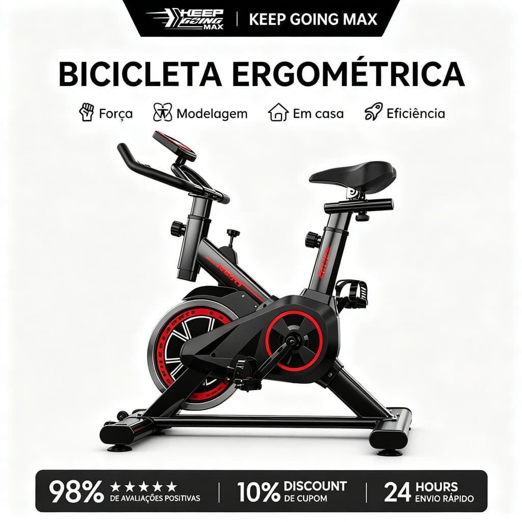 Bicicleta Bike Ergometrica Spinning Academia Fitness Profissional 120kg